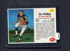 1962 Post #170 Jim Phillips (Rams) (PT12-Top)   Ex-Mt  (Flat Rate Ship)   A1