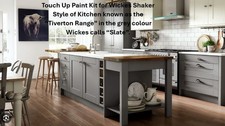 Wickes Kitchen Touch Up Repair Paint Kit 75ml - Tiverton Style - Slate