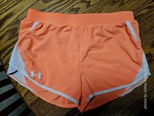 Under Armour Girls Large Shorts Orange 1361243 Gently Used