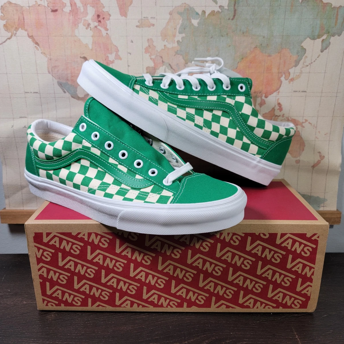 Vans Style 36 Jolly Green Checkerboard for sale | eBay