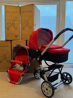New Boxed Lightweight Pushchair Stroller 2 In 1 Foldable