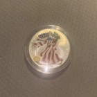 2000 American Eagle Silver Dollar In Full Color Walking Liberty 1oz Fine Silver