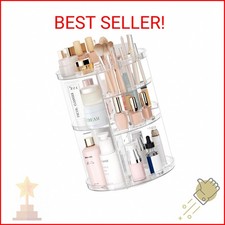 Rotating Makeup Organizer, DIY 8 Adjustable Layers Spinning Skincare Organizer,
