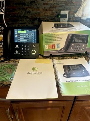 Hearing Impaired Telephone Landline w Caller ID  Caption Call 67TB w Box Manual
