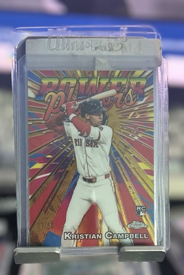 #ad #ad 2025 Topps Chrome Update Series Power Players Kristian Campbell #PP 27 RC $25.00