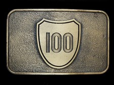 NF09130 NOS VINTAGE 1970s  100  RENTENTION EXCELLENCE AWARD BELT BUCKLE