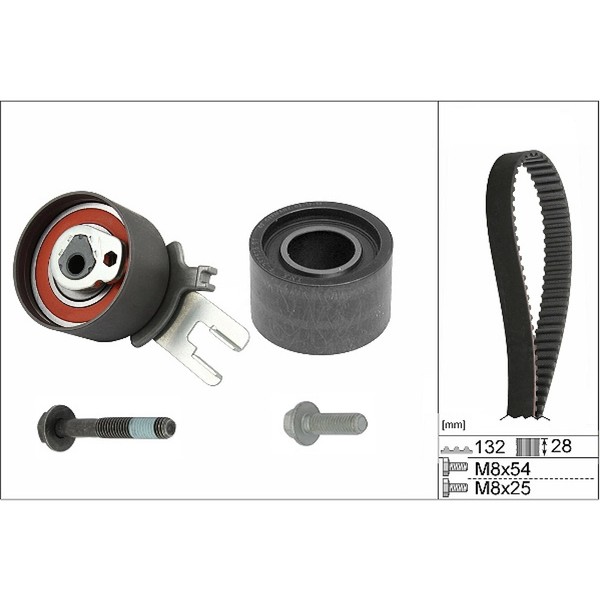 INA 530 0582 10 Zahnriemensatz FüR Volvo C30 C70 I S40 I S60 S60 I S80 S80 I-image