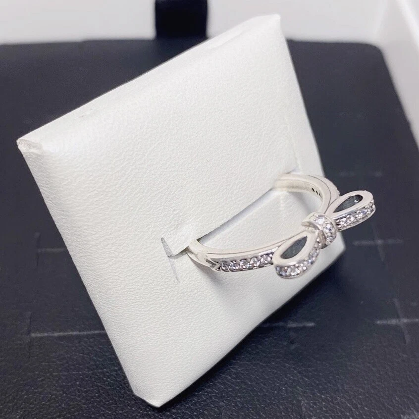 Nuevo Auténtico Anillo de Plata Esterlina 925 Brillante Clásico Lazo Plata Todas las Tallas Foto 2 de 3