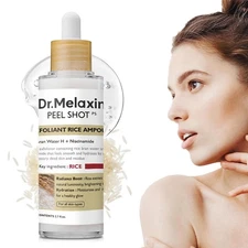 Peel Shot Glow White Rice Peeling Ampoule, Soft Exfoliating Face&Body Scrub 80ml