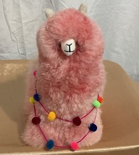 Beautiful Llama/Alpaca Figure Handmade Real "Alpaca Fur" Toy Ornament