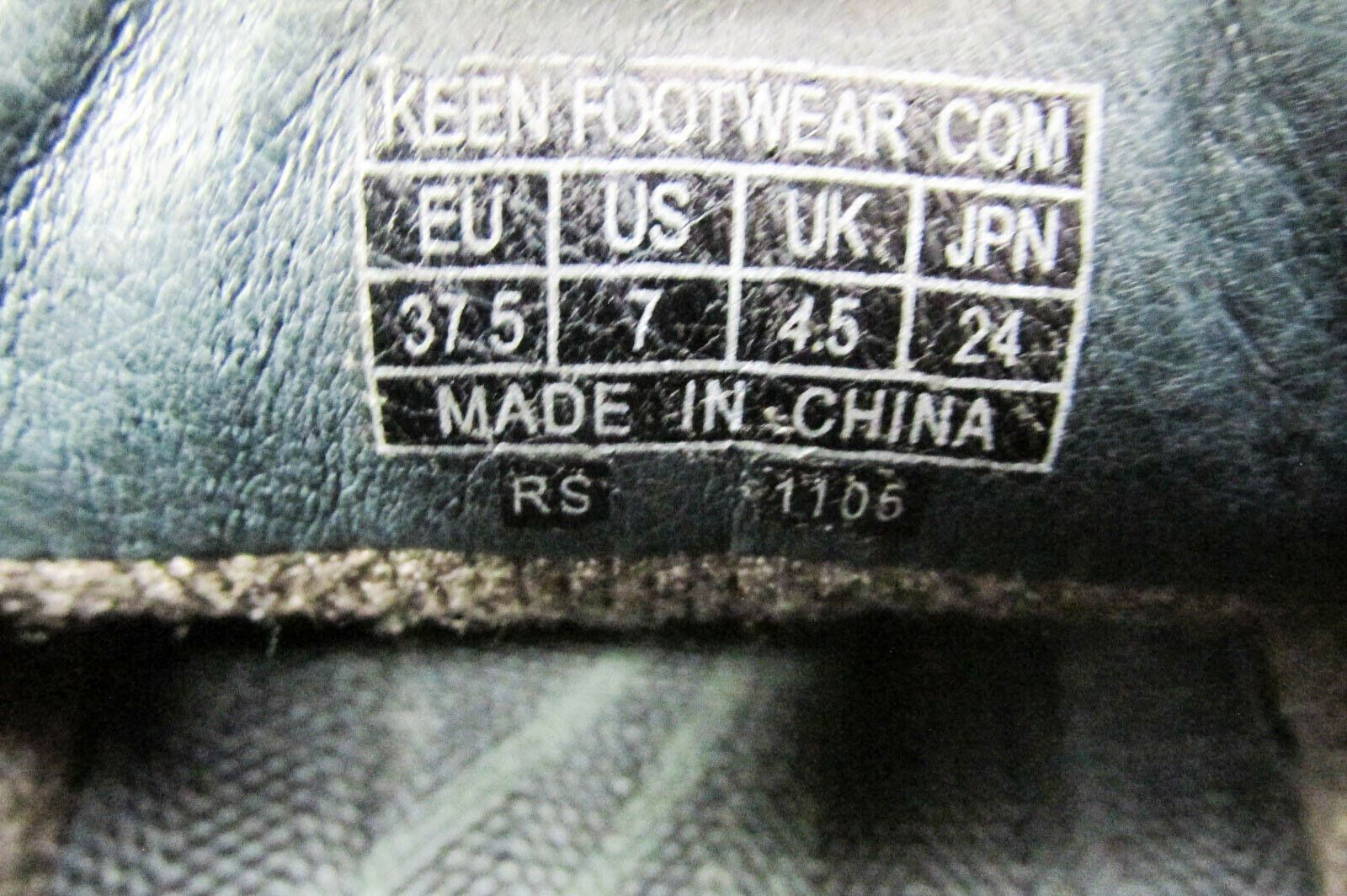 Scarpa donna Keen Briggs taglia 7M marrone pelle escursionismo Oxford sneaker usata xq