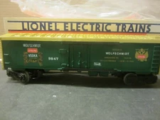 Lionel 9847 WOLFSCHMIDT VODKA Billboard Reefer