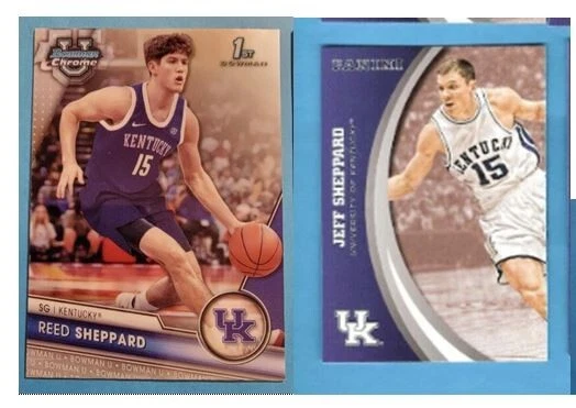 CONJUNTO DE 49 CARTAS REINO UNIDO JEFF & REED SHEPPARD REX CHAPMAN DEVIN BOOKER KENTUCKY WILDCATS - Imagem 2 de 4