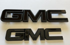 2015-2019 GMC Sierra 1500 2500HD 3500HD Grille & Tailgate Emblem All Black