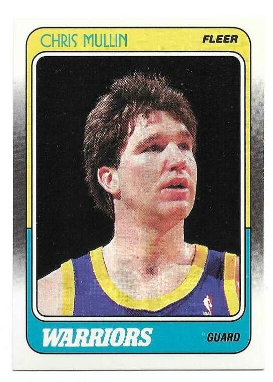 CHRIS MULLIN 1988-89 FLEER CARD NM-MT+ CONDITION