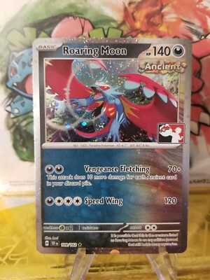 Roaring Moon Holo Pokemon Prize Pack Series 5 Promo Pokemon Card NM/LP Stamp