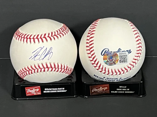 Pete Crow Armstrong Cubs Auto Signed MLB Baseball Beckett Hologram