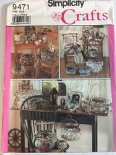 1989 Simplicity 9471 Vintage Sewing Pattern Crafts