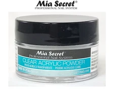 Mia Secret Professional Nail System Clear Acrylic Powder, Long-Lasting - 0.5 oz