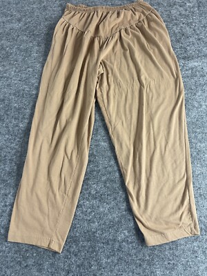 Roaman's Pants Women Large Brown Pull On Sweatpants Casual Lounge Pants N92