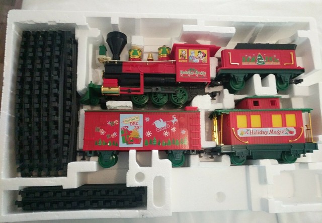 disney battery operated christmas train set