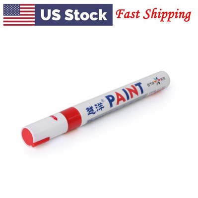 Waterproof Paint Marker Pen Permanent Tire Tyre Tread Rubber Metal Access Red US