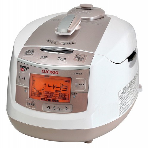 NIHON BIKEN CRP-HJ0657F Cuckoo NEW High Pressure IH Rice Cooker 1L White 100V - 第 1/5 張圖片