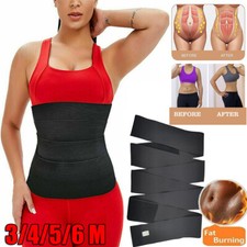 Lumbar Plus Size Bandage Wrap Waist Trainer Tape Snatch Me Up Slim Tummy Belt US