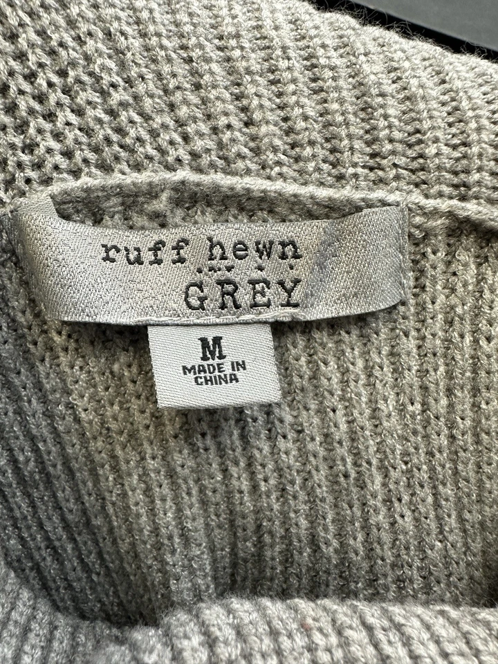 Suéter túnica feminino com franja cinza gola tartaruga talhado com babado tamanho médio - Imagem 4 de 4