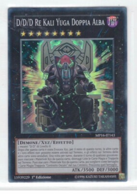 YU-GI-HO KARTE MP16 D/D/D KÖNIG KALI YUGA DOUBLE ALBA IT143 SUPER RARE 1.AUFLAGE
