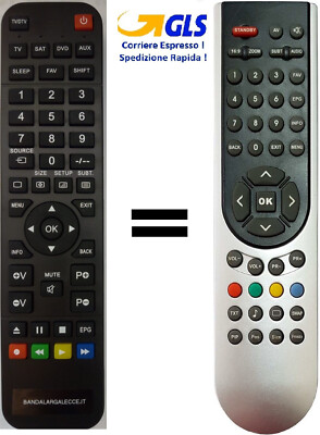 ZEPHIR TELECOMANDO ORIGINALE PER TV ZVS32HD ZV32HDS2 ZV24 ZV28 ZVS24
