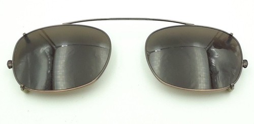 Vintage Steelex Middletown I Dark Copper Oval Clips Clip on Sunglasses Frames