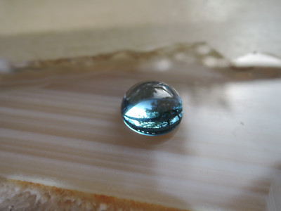 Echter Topas behandelt rund Cabochon kalibriert Fasserstein Schmuckstein b39