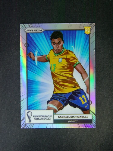2022 Prizm World Cup Gabriel Martinelli #4 Brazil RC Rookie Manga Case Hit SSP