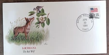LOUSIANA THE RED WOLF FLEETWOOD BABY WILDLIFE COVER 1984 VF UNADDR
