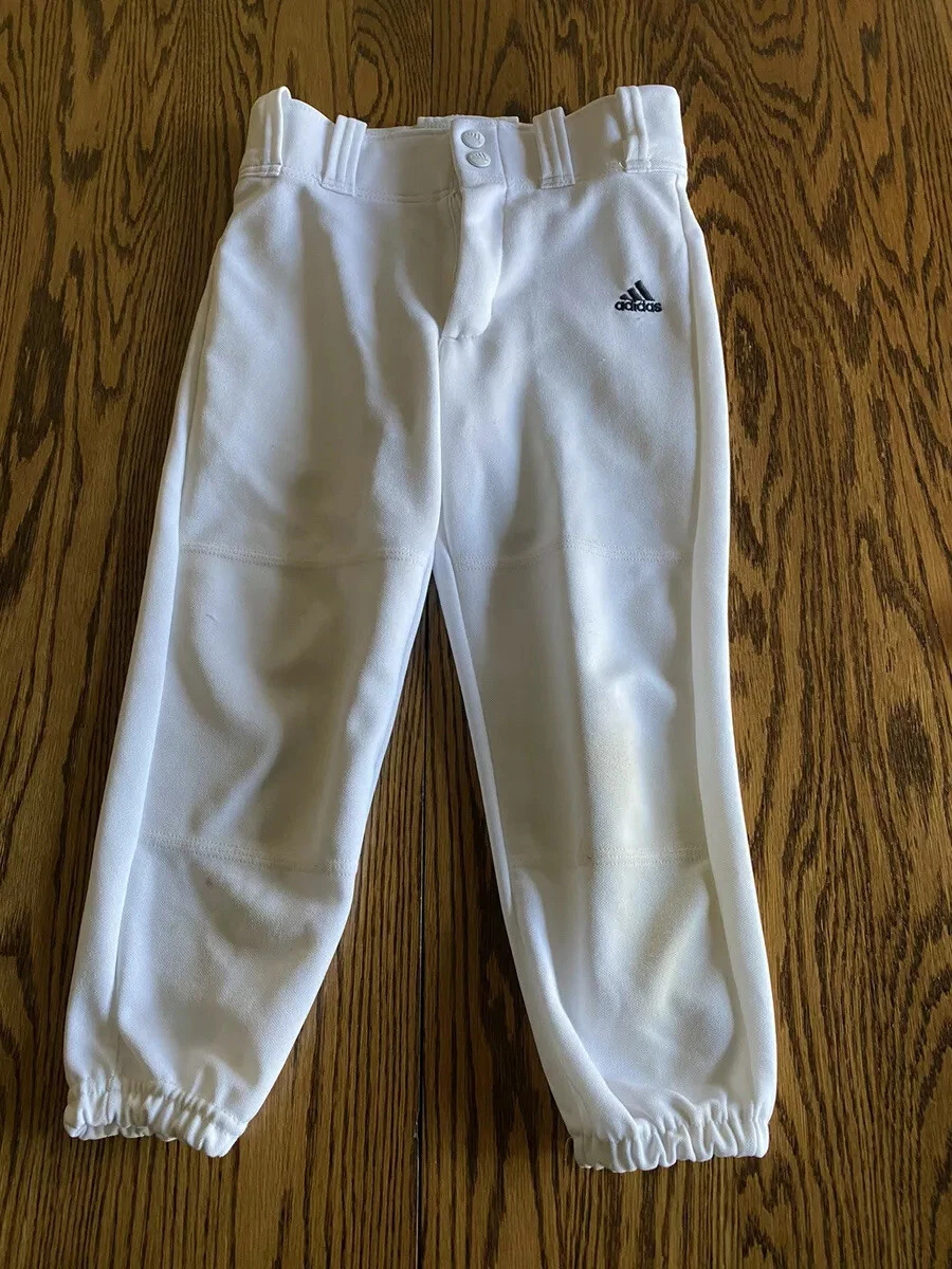 Boys White Adidas Aeroready Climalite Baseball Pants Size XS | eBay