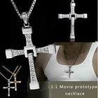 Fast n Furious Dominic Toretto Pendant Gold Cross Chain Necklace Jewelry Gift