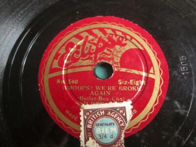 Syd Roy And His R K Olians: Whoops! We re Broke Again 8  78 RPM Shellac Eclipse