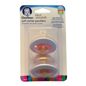 gerber essentials soft center pacifiers