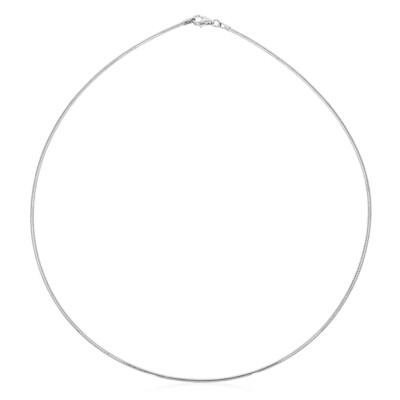 Luxxos Luxxos Omegareif 2,00 mm aus 925 Sterling Silber 50 cm