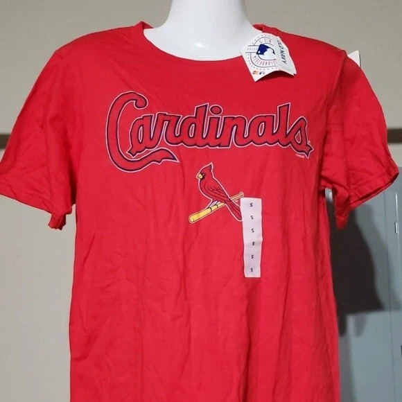 Camiseta roja manga corta de los Cardenales de San Luis para hombre - talla pequeña Foto 2 de 4
