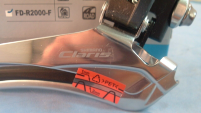 Shimano Claris FD-R2000-F Braze-On Road Front Derailleur NEW