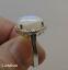 thumbnail 3  -  gold 8 ct fire blue moonstone two tone gold on silver ring  (8)v