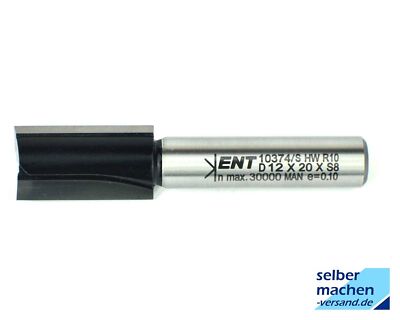 Original ENT DURACUT Nutfräser 12 mm für 8 mm Schaft (10374)