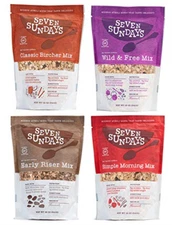 Seven Sundays Muesli Cereal 4-Flavor Variety Pack {12 oz. pouches, Pack of 4  |