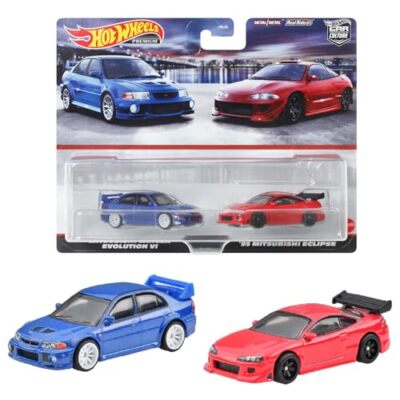 Hot Wheels Premium 2Pack Mitsubishi Lancer Evolution VI / '95