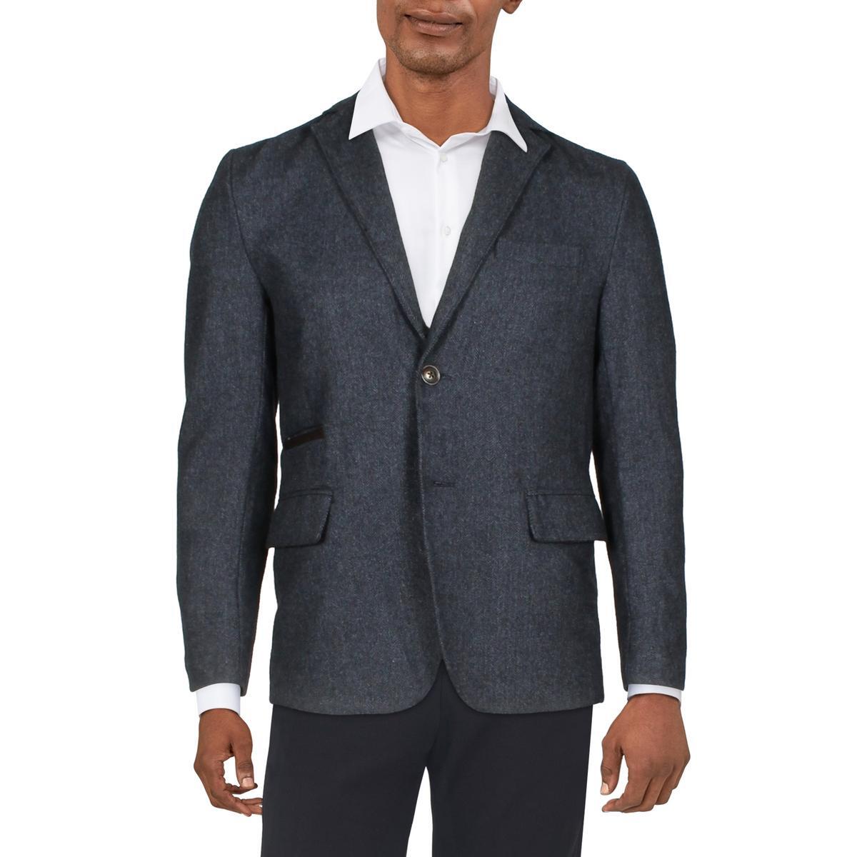 Мужской блейзер Brooklyn Brigade из синей полушерстяной ткани на двух пуговицах 36R BHFO 7064 6790₽