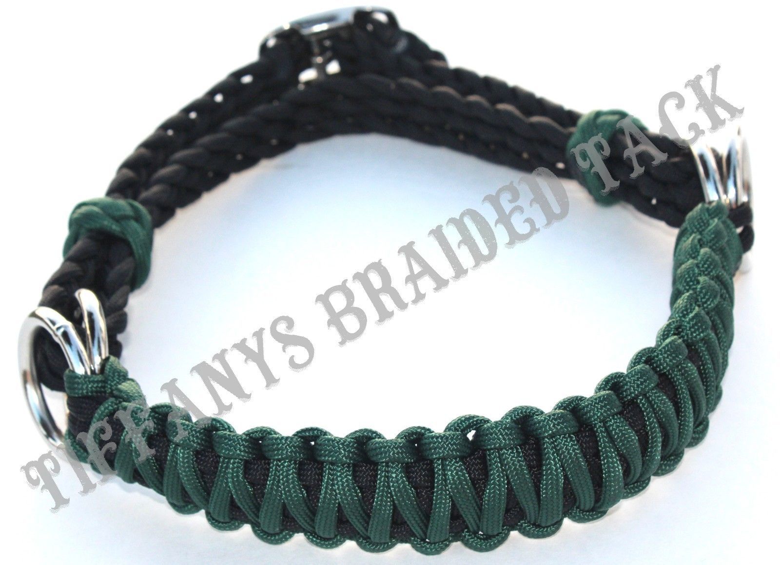 side pull hackamore attachment  hunter green.black or brown chinstrap