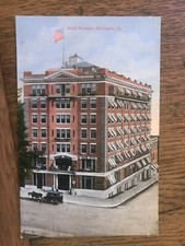 Hotel Vermont Burlington Vermont Postcard