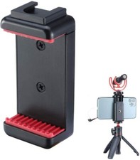 Phone Tripod Mount with Cold Shoe Mount Microphone Holder Clipper For VlogTripod